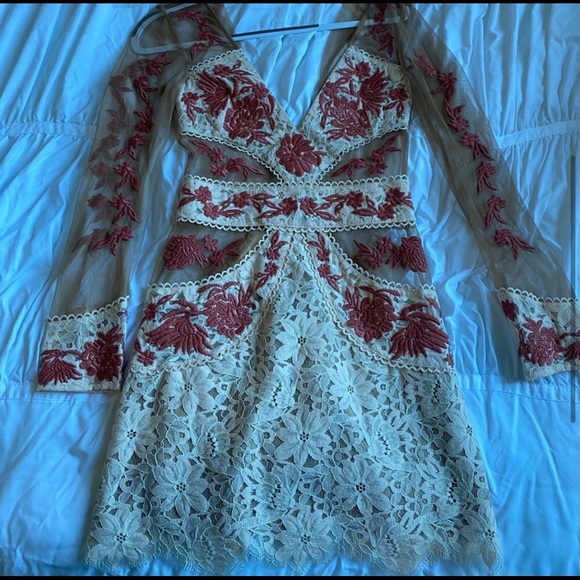 For Love and Lemons Mallorca Tulle Lace Mini Dress XS & S EUC - Picture 8 of 15